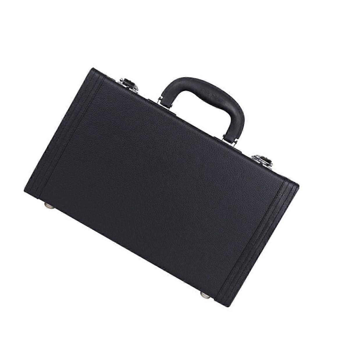 Black Shockproof Clarinet Case with Impact Protection Scratch Resistant Divided Storage Design