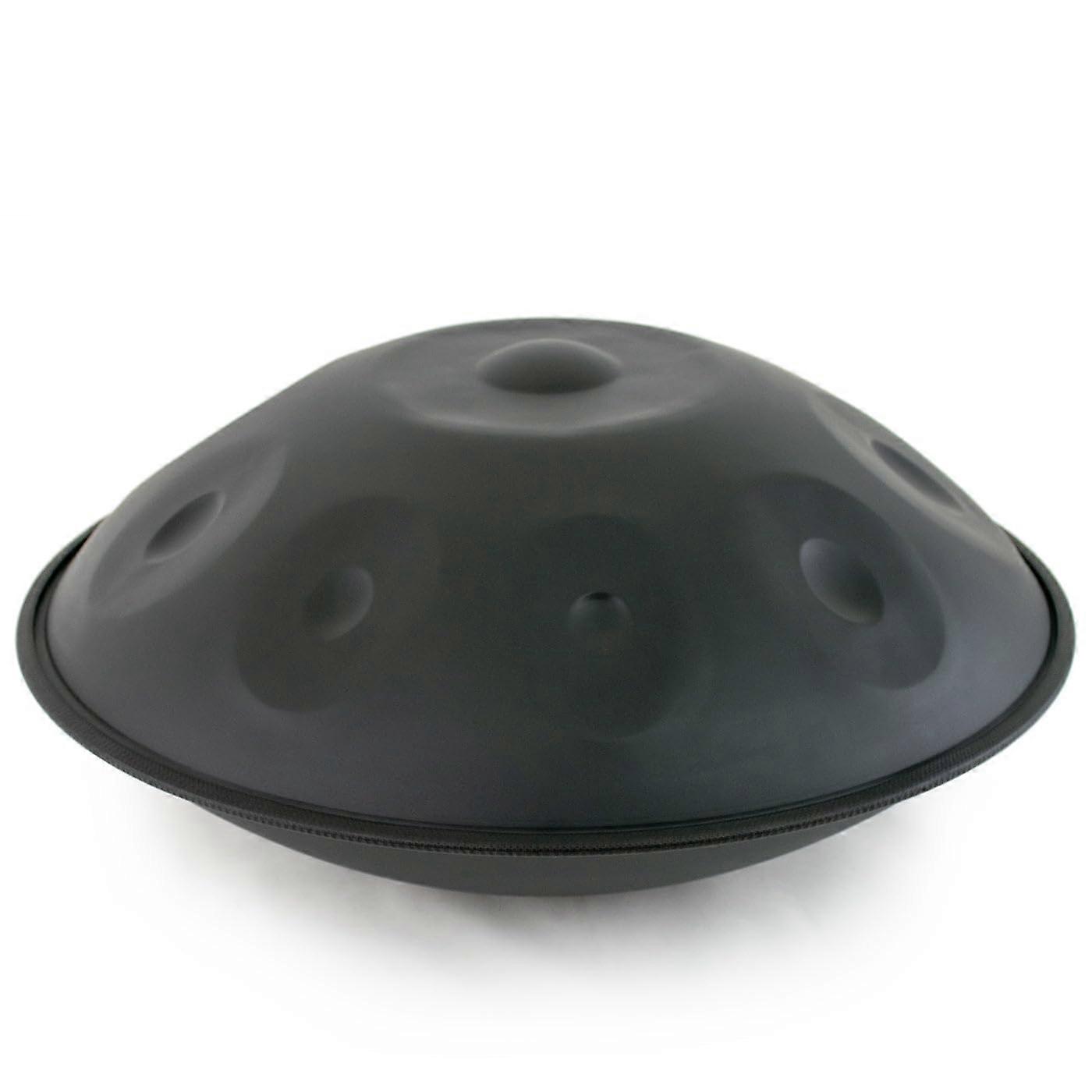 Matte Black Handpan Drum Set with Balanced Timbre, Case, and TwoYear
