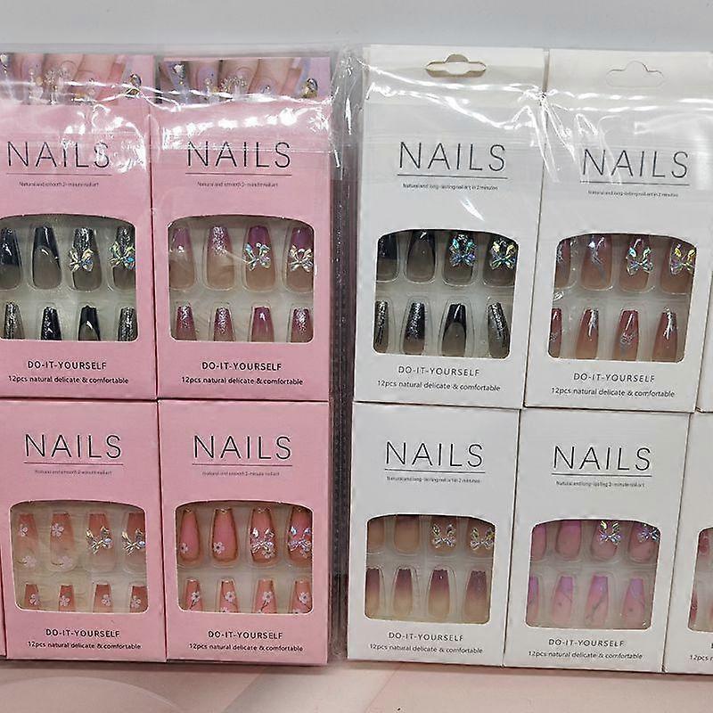 Nail Tips, Ballet + Bow Style