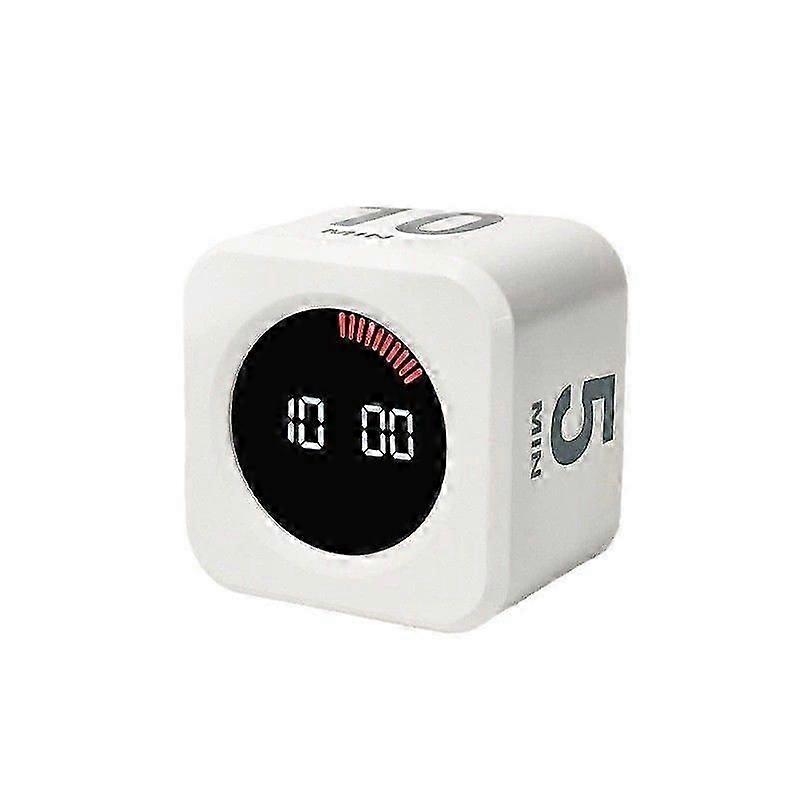 Rotating Visual Timer Cube, Countdown Timer for 5/10/25/50 Minutes, Pomodoro Technique Tool