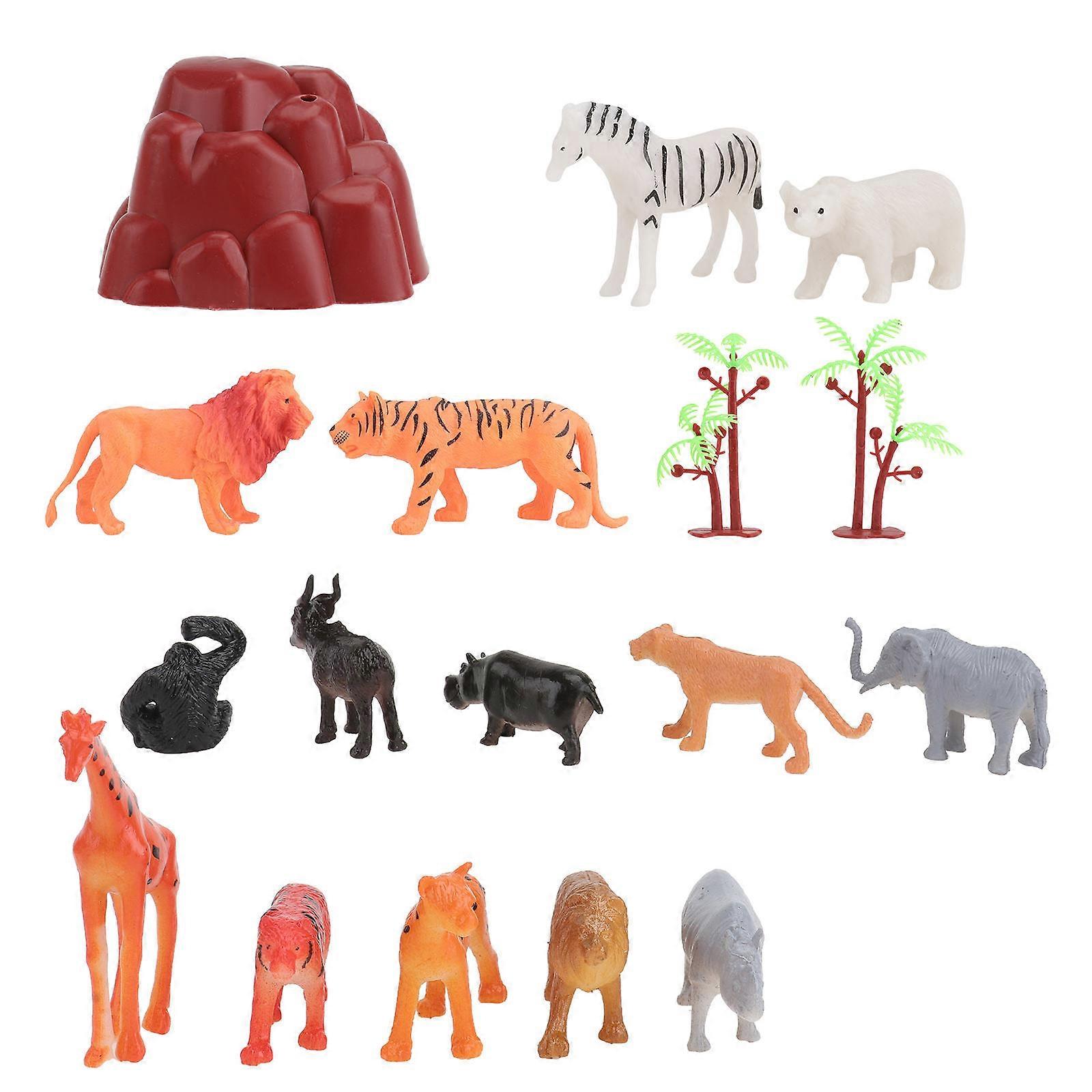 Decorative Animal Models Simulation Animal Model Ornaments for Decor 3Sets