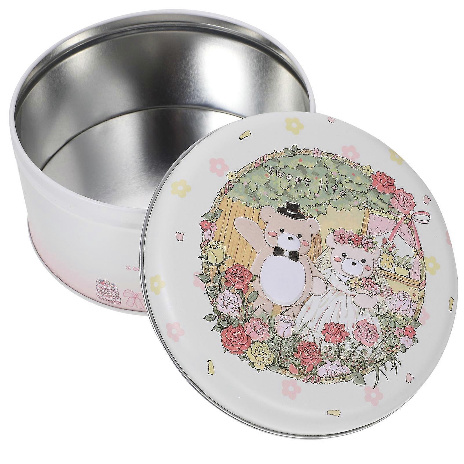 Tinplate Cookie Box Holiday Candy Container for Gift 3Pcs