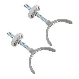 2 Pcs Fixador de Suporte de Guarda-corpo: Adaptador de Portão de Escada de Segurança Infantil em Forma de U Acessórios de Portão de Escada Protegem as Crianças de Quedas e Molduras de Portas