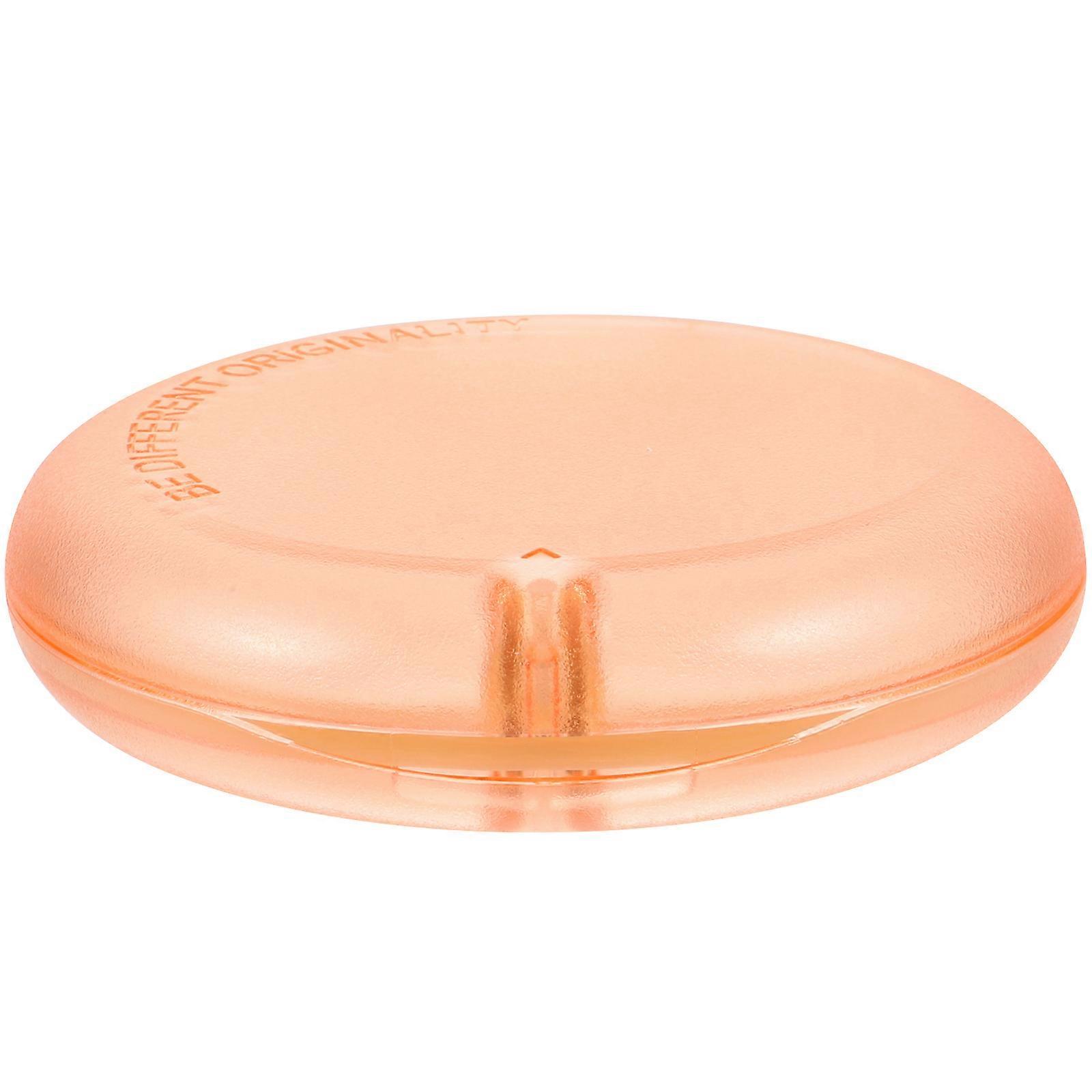 Partial Denture Case Portable Denture Case for Storage Orange Plastic