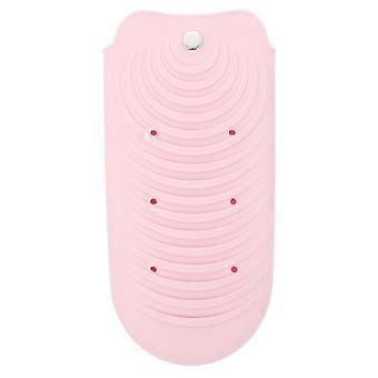 Pink Silicone Heat Resistant Flat Iron Holder Mat Pouch for Hot Tools