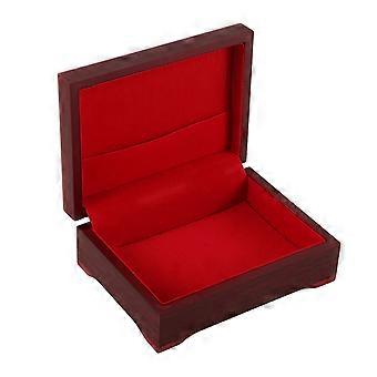 Poker Wooden Case for Storage Use Brown Durable Poker Storage Box