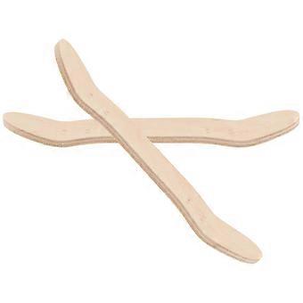 Set di 2 pezzi di skateboard da dito in legno color kaki per bambini, fai da te.