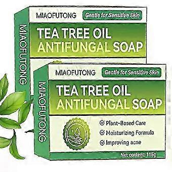 1-3X Tea Tree Oil Bar Soap for Face & Body Acne, Athlete's Foot, Tinea, Folliculitis Ringworm Jock Itch Relief Soap Bar, 115g,dbIAOS