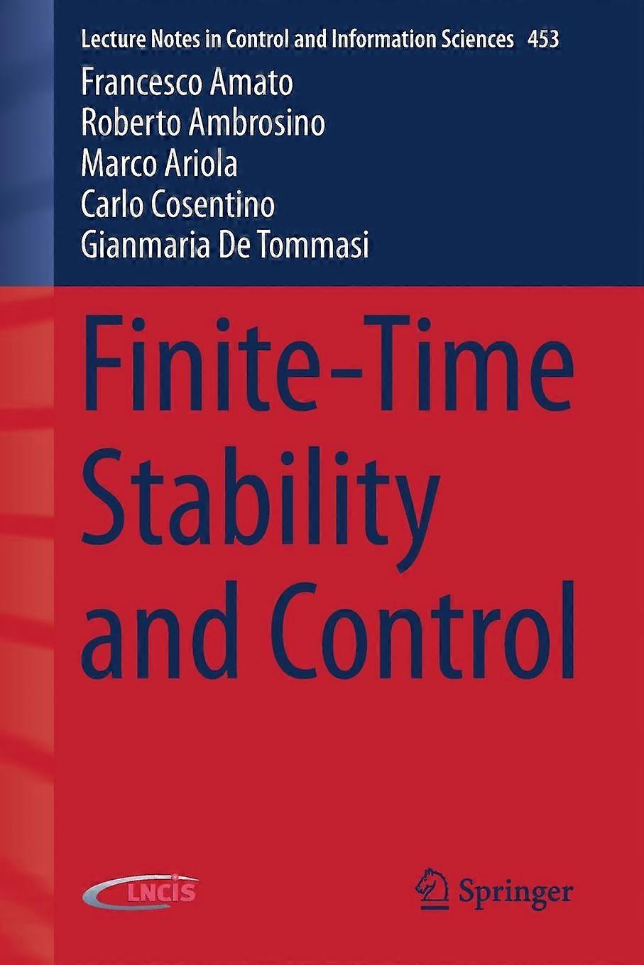 Finite-time Stability And Control - Francesco Amato - Paperback - en Book