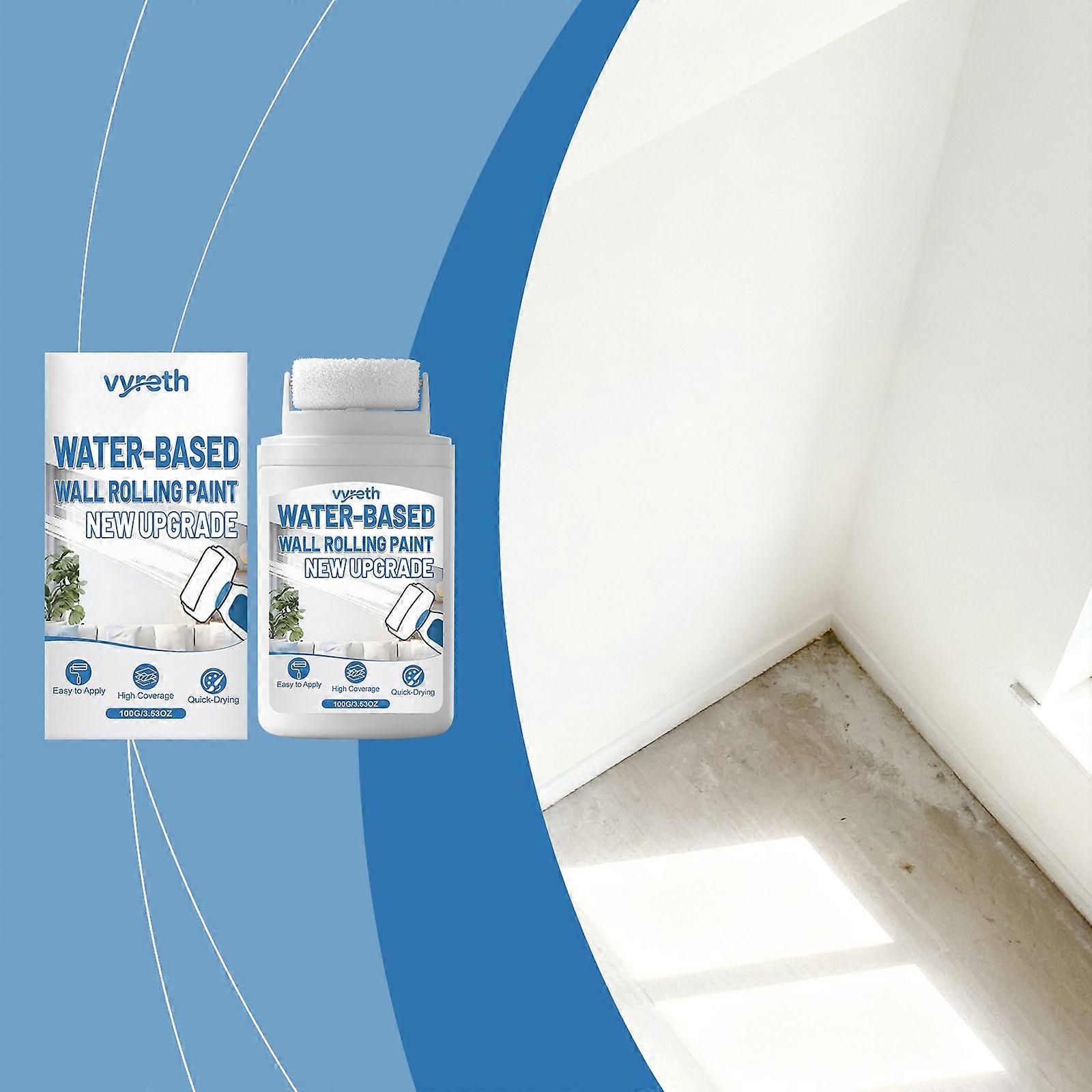 3-Pack Water-Based Wall Rolling Paint (100g Each)