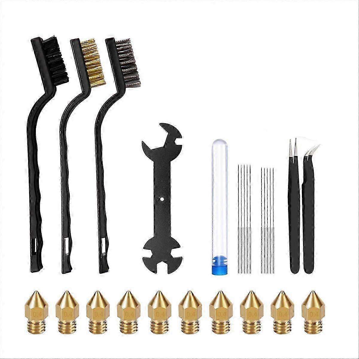 27 PCS 3D Printer Nozzle Cleaning Kit 3D Printing Maintenance Tools