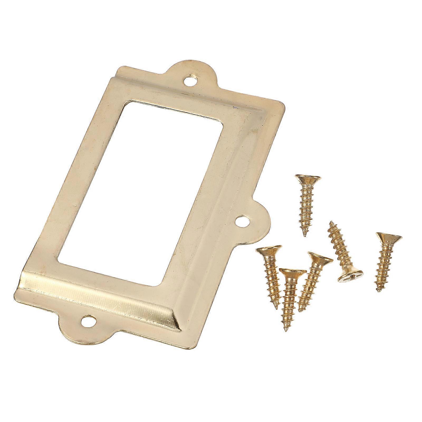 10pcs Medicine Chest Label Pull Frames Holders Drawer Label Frames