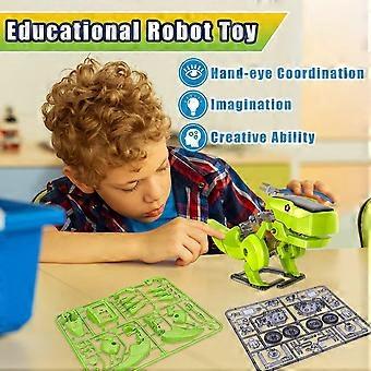 3-in-1 Dinosaur STEM Solar Robot Building Set for Kids - T-Rex, Beetle & Driller - Eco-Friendly Educational Toy