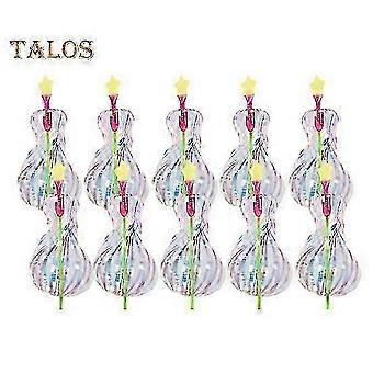 10 Stück Regenbogen Spinner Spielzeug Regenbogen Twirler Stick Band Fee Zauberstäbe Bright Glitter Wand Twirling Wand Light Up Spinning Spielzeug für Fe10pcs SZRH A-C