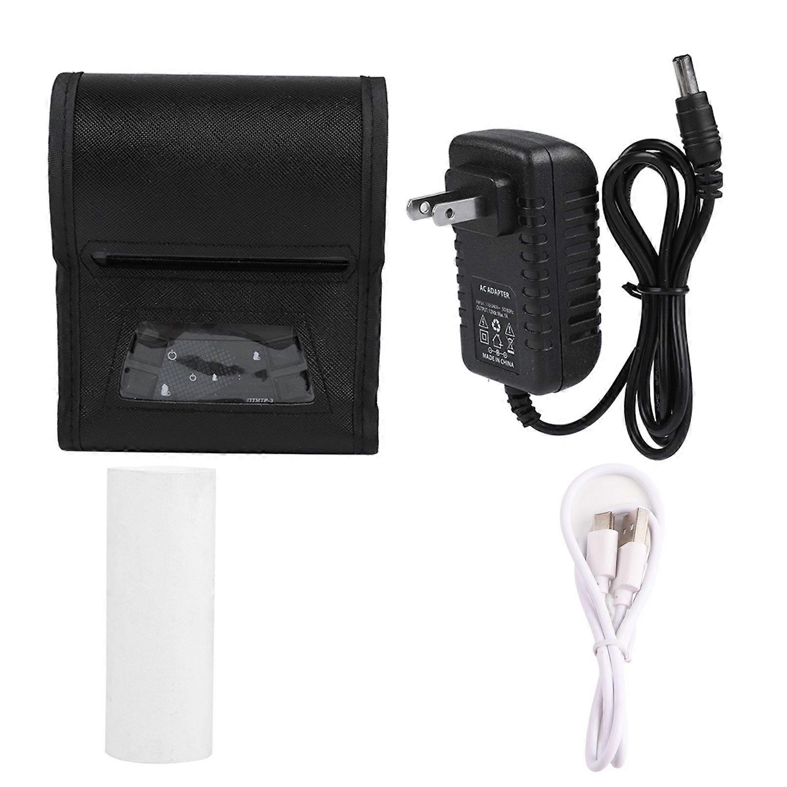 Portable 80mm USB Wireless Bluetooth Thermal Bill Receipt Printer for iOS/Android (US Plug)