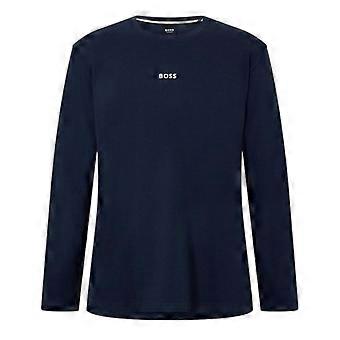 T-shirt a maniche lunghe da uomo con logo Boss per le vacanze.