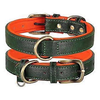 Soft Leather Padded Adjustable Pet Dog Collars-Yvan