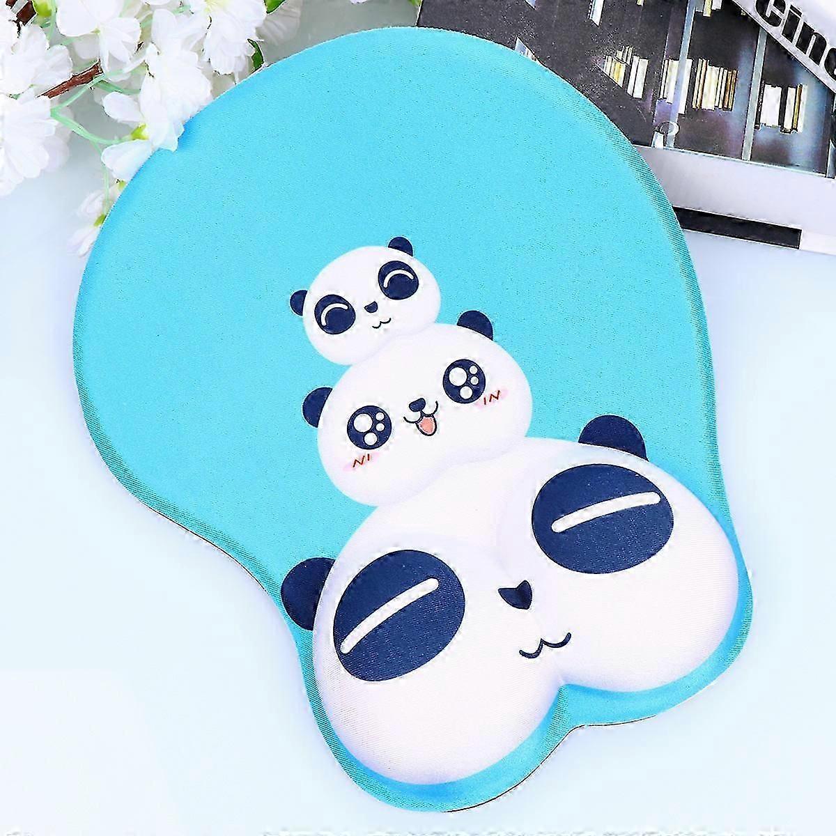Silicone Mouse Pad with Panda Pattern for Computer 1Pcs Wrist Support