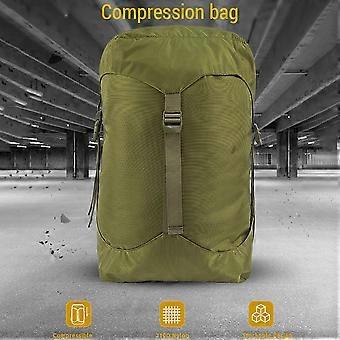 36L Sleeping Bag Compression Sack 210D Nylon Heavy Duty Waterproof Stuff Sack for Camping and Hiking Green