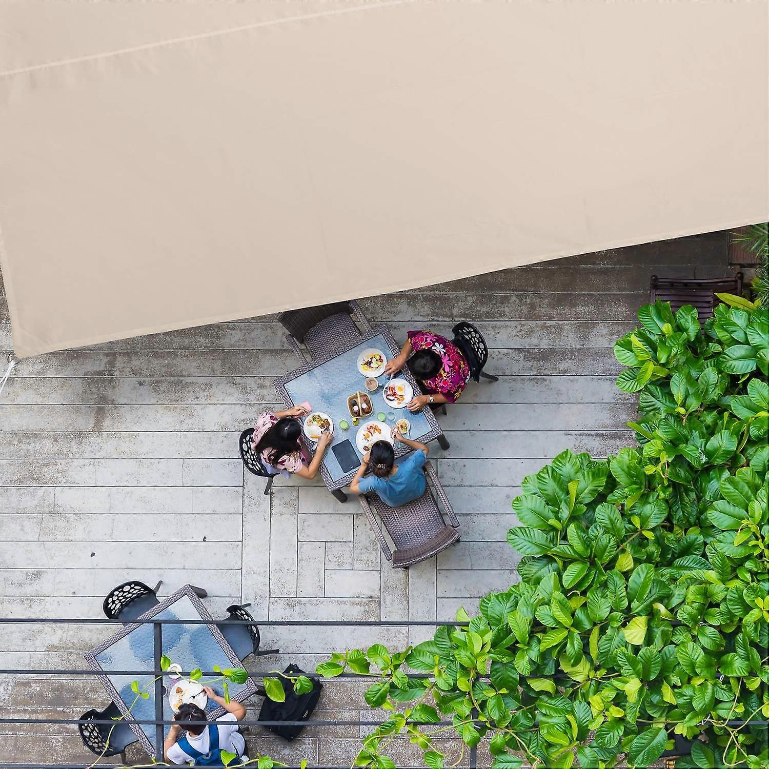 Rectangular Beige Shade Sail for Patio - UV Protection