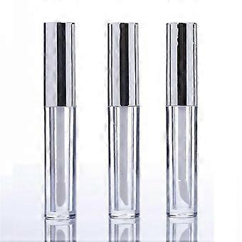 10 ml nachfüllbare Lipgloss-Tuben, auslaufsichere Kosmetikbehälter, gold-silbernes Finish, 10 Stück