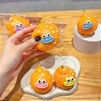 Funny Big-Mouth Ugly Orange Stress-Relief Squeeze Toy, Fruit Stress-Relief and Venting Cute Little Toy