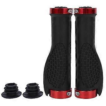 1Pair Anti Slip Mountain Bike Handlebar Meatball Protector Grips Bicycle Cycling Handle(Red) SO