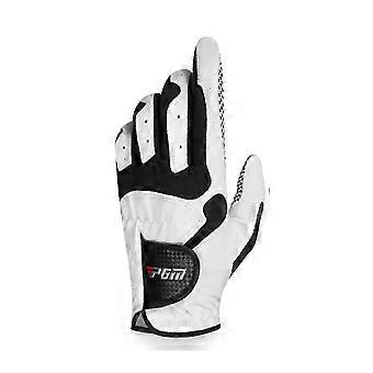 Handschuhe für die linke Hand, Mikrofaser, rutschfest, mit Partikeln, Sporthandschuhe für Herren, Golfhandschuhe, atmungsaktiv, Größe 22