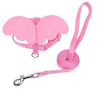 Arnés para mascotas con correa pectoral ajustable y correa para un control cómodo.