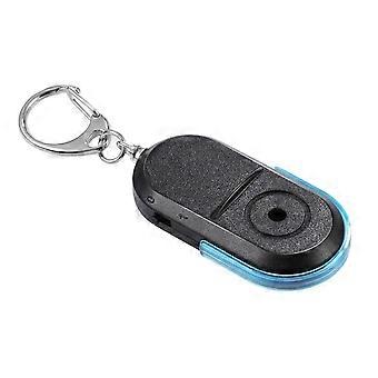 Blue LED Key with Whistle Keychain Finder