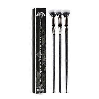 Eelhope fan shaped double-layer eyelash brush with clear root, fan shaped eyelash brush, fold angle, eyeliner, brush down eyelash brush