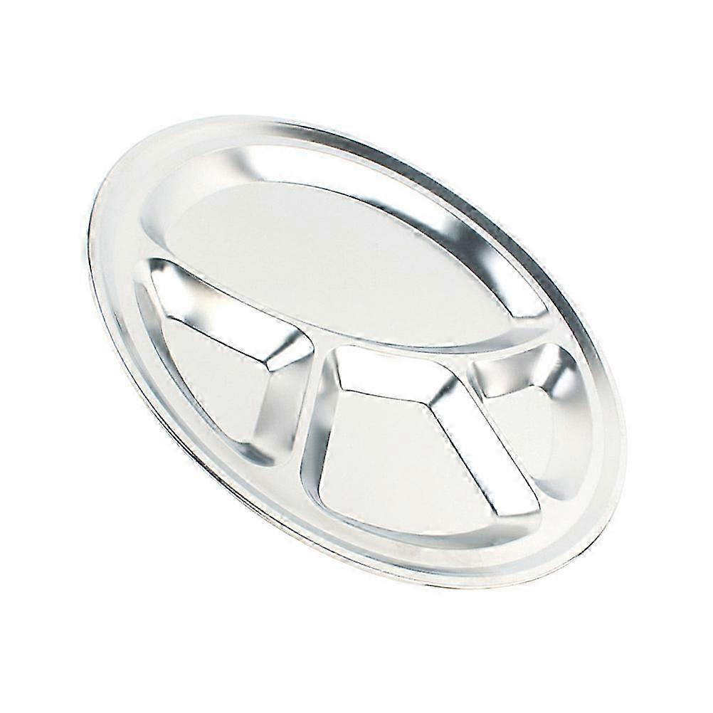 Multifunctional Stainless Steel Serving Plate compatible with Dining Hall