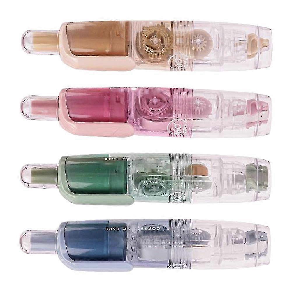 4Pcs Correction Tape Portable Press Type for Students Quick Correction