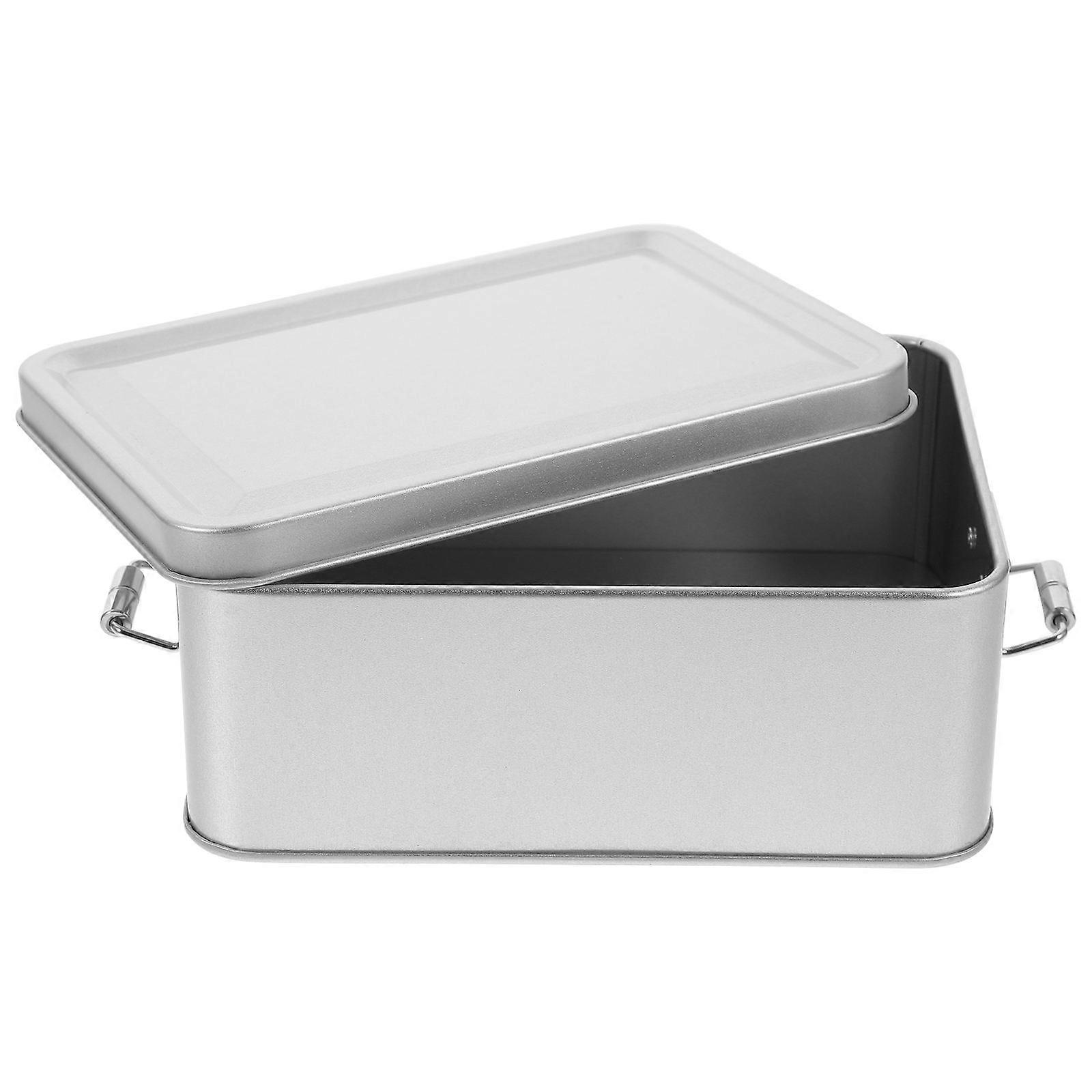 Blank Tinplate Candy Box Silver for Storage Use Multi-Purpose