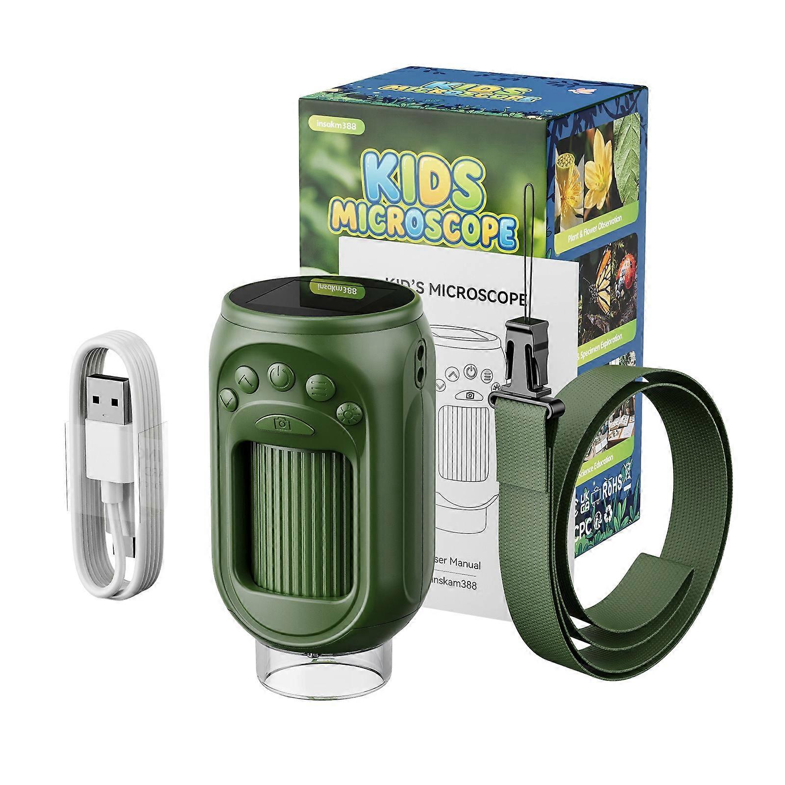 1000X Zoom Pocket Microscope Educational Handheld Microscope for Kids