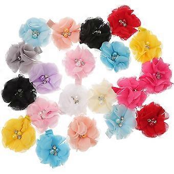 Lace Pet Hair Clip Headwear for Dogs and Cats 20Pcs Assorted Color