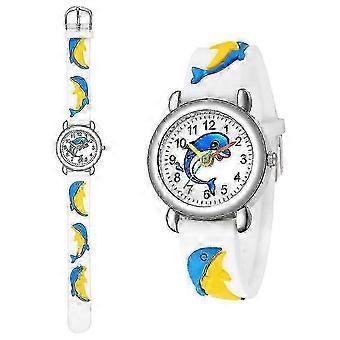 Cartoon Dolphin Uhr Kinder Cartoon Digital Uhr Mode Kinder Freizeituhr, Weihnachtsgeschenk