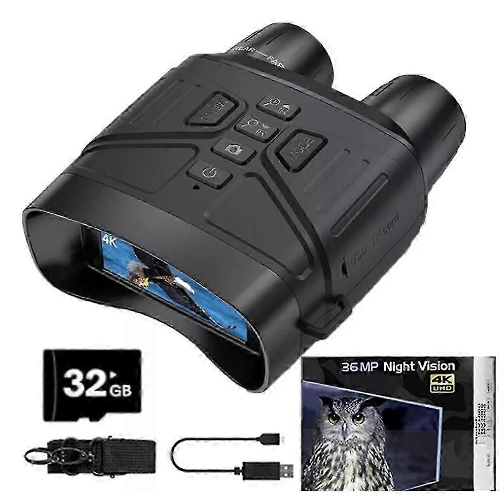 NV4000 Télescope de vision nocturne 4K Jumelles infrarouges USB IR LED Zoom numérique 5x