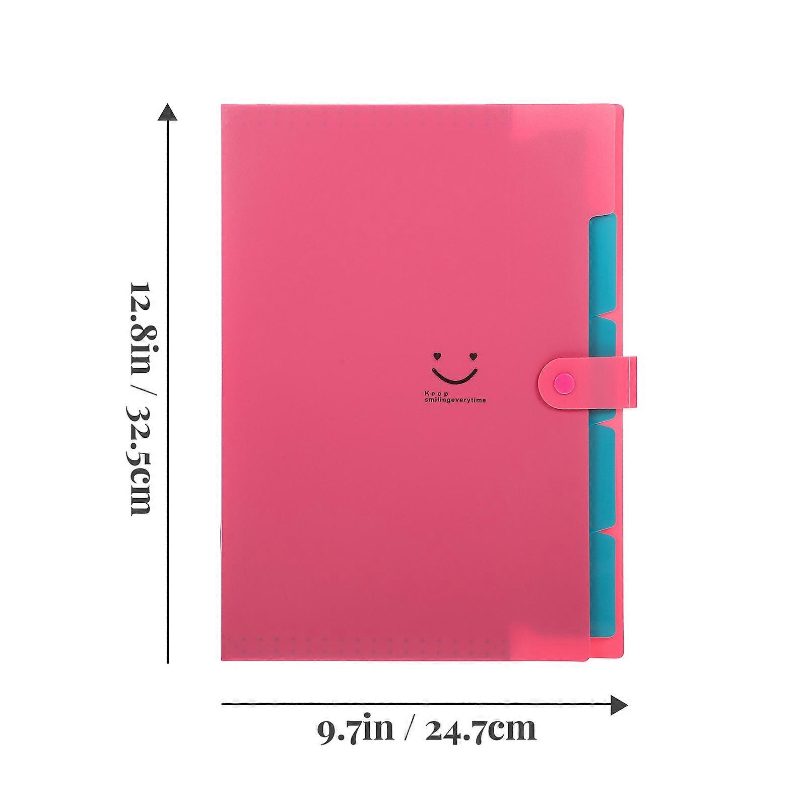 Filing Folder Document Organizer for Storage Use 2Pcs Assorted Color Expanding Folder