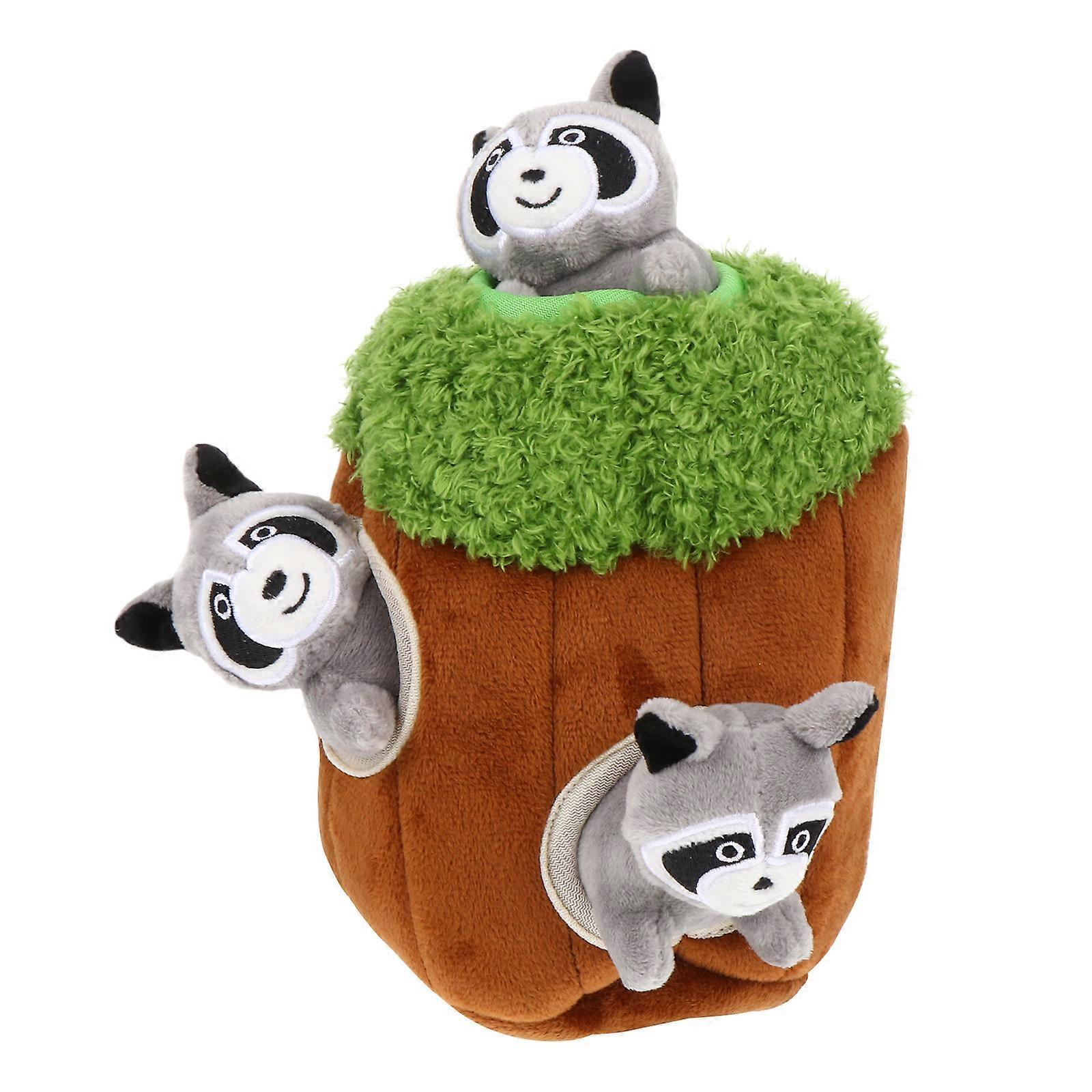 Interactive Dog Plush Toy for Chewing 4Pcs Squeaky Hide Plaything