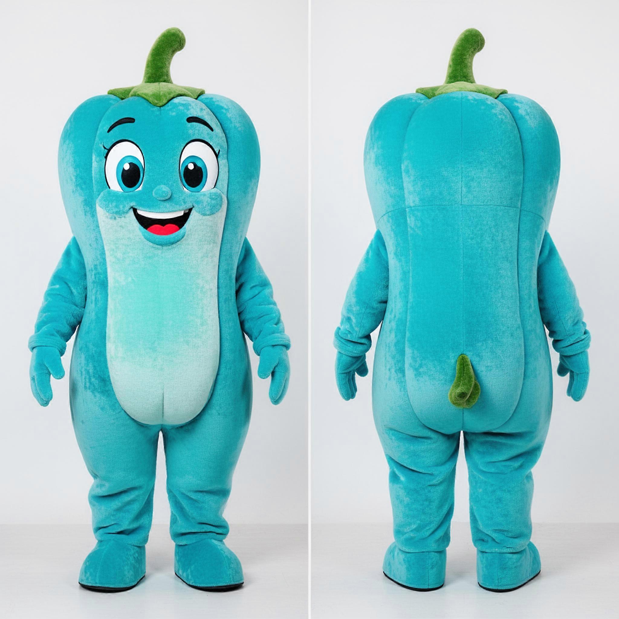MASTICOT Cyan Vibrant Pepper Mascot