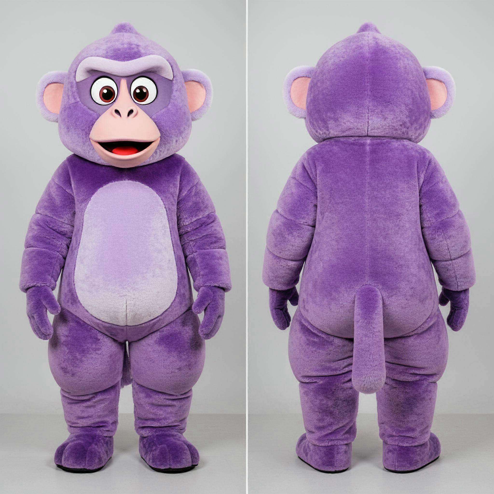MASTICOT Lavender Playful Baboon Mascot