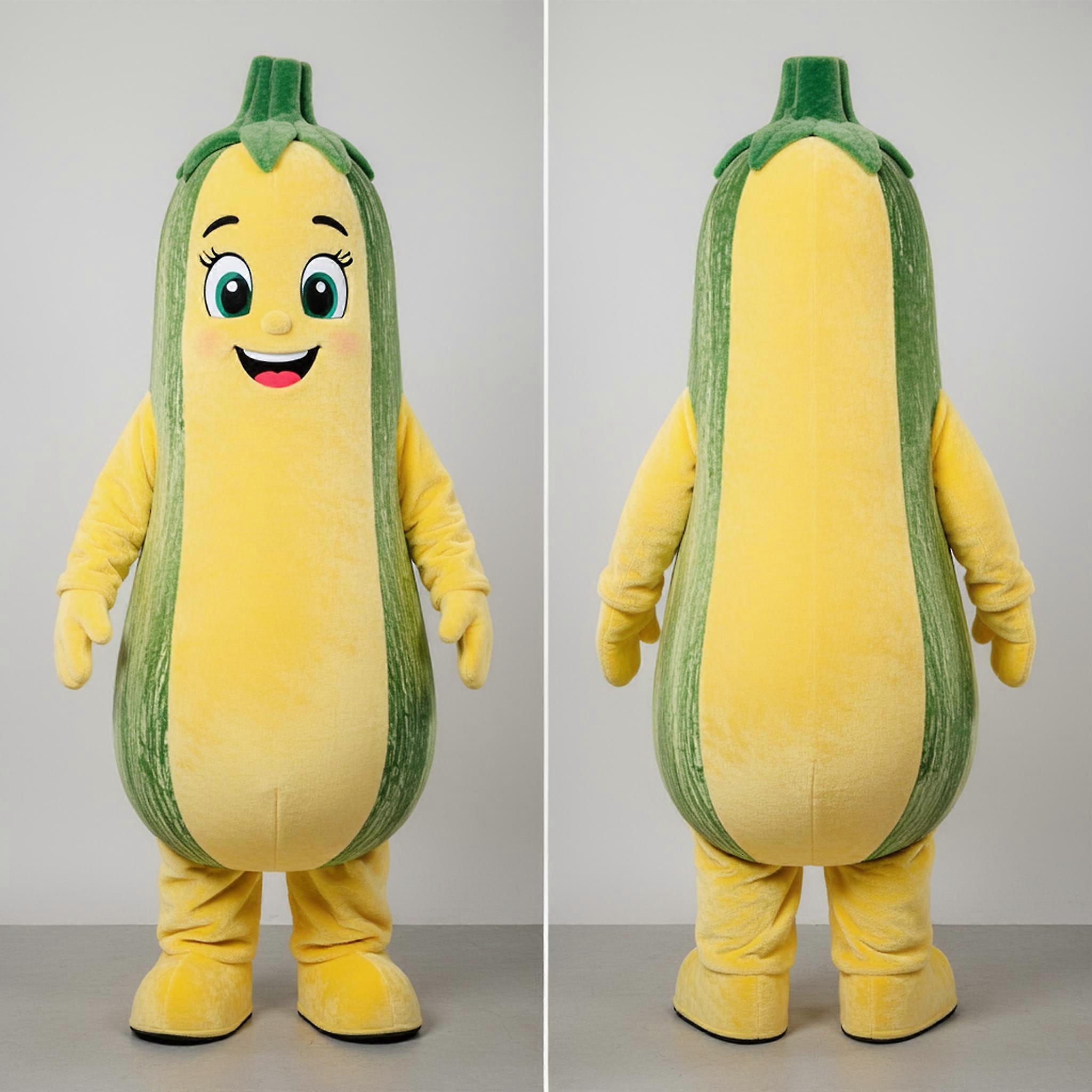 MASTICOT Lemon Yellow Cheerful Zucchini Mascot