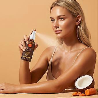 Zelfbruinende oliespray voor een natuurlijk ogende bruine teint zonder zon.