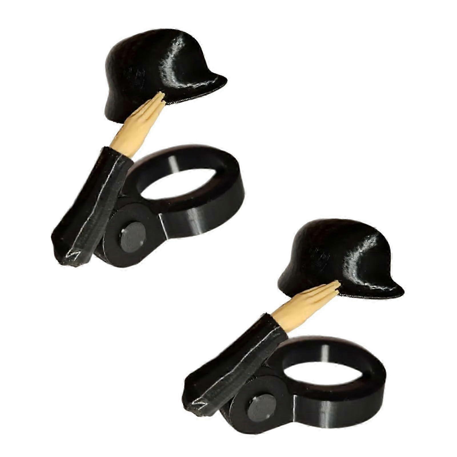Soldier Salute Decorative Bottle Cap Toppers