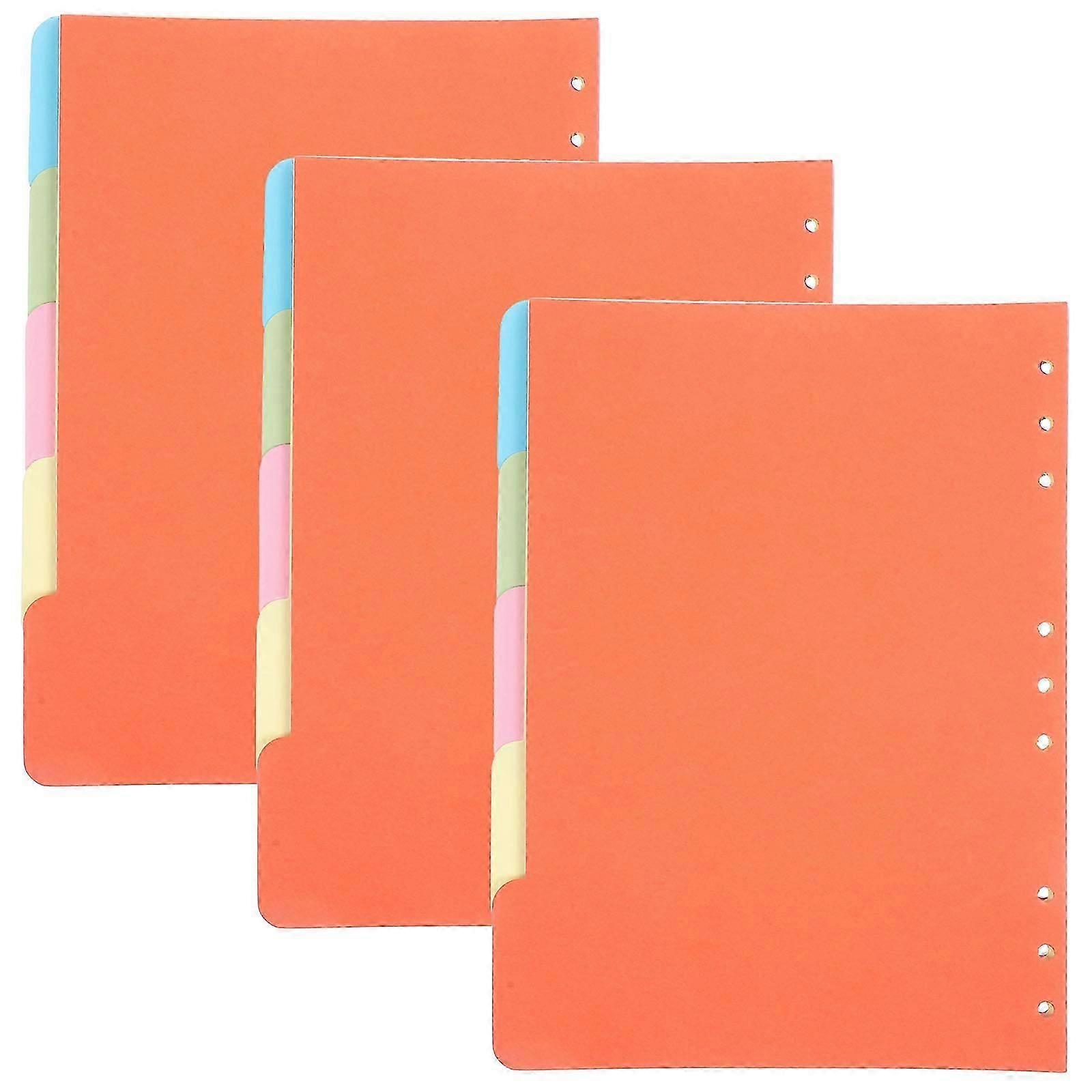 Page Dividers B5 Binder Pages Colored Binder Dividers Document Separation Quick Reference Content Organization 15Pcs