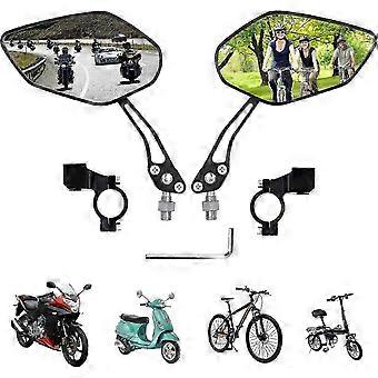 Bike Rearview Mirror Electric Scooter Rearview Mirror Road Bike Rearview Mirror Electric Bike Rearview Mirror Ideal For electric vehicles blac