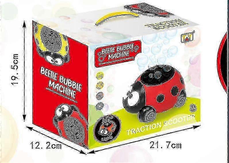 Ladybug Bubble Machine (red) 3000+ Bubble Per Minute Banmo