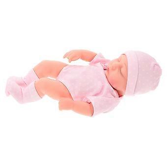 3Pcs Realistic Baby Doll Plaything For Children In Pink Color With Lifelike Appearance To Enhance Imaginative Play