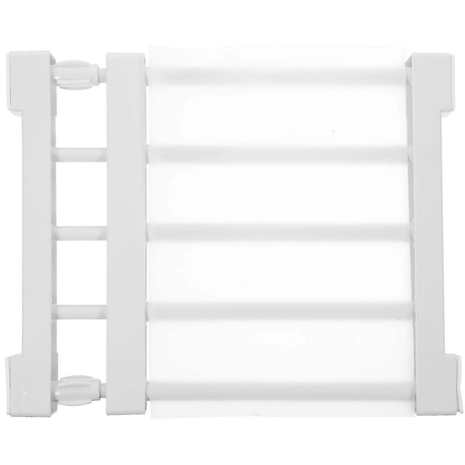 Cabinet Divider Adjustable Closet Shelf compatible with Storage White